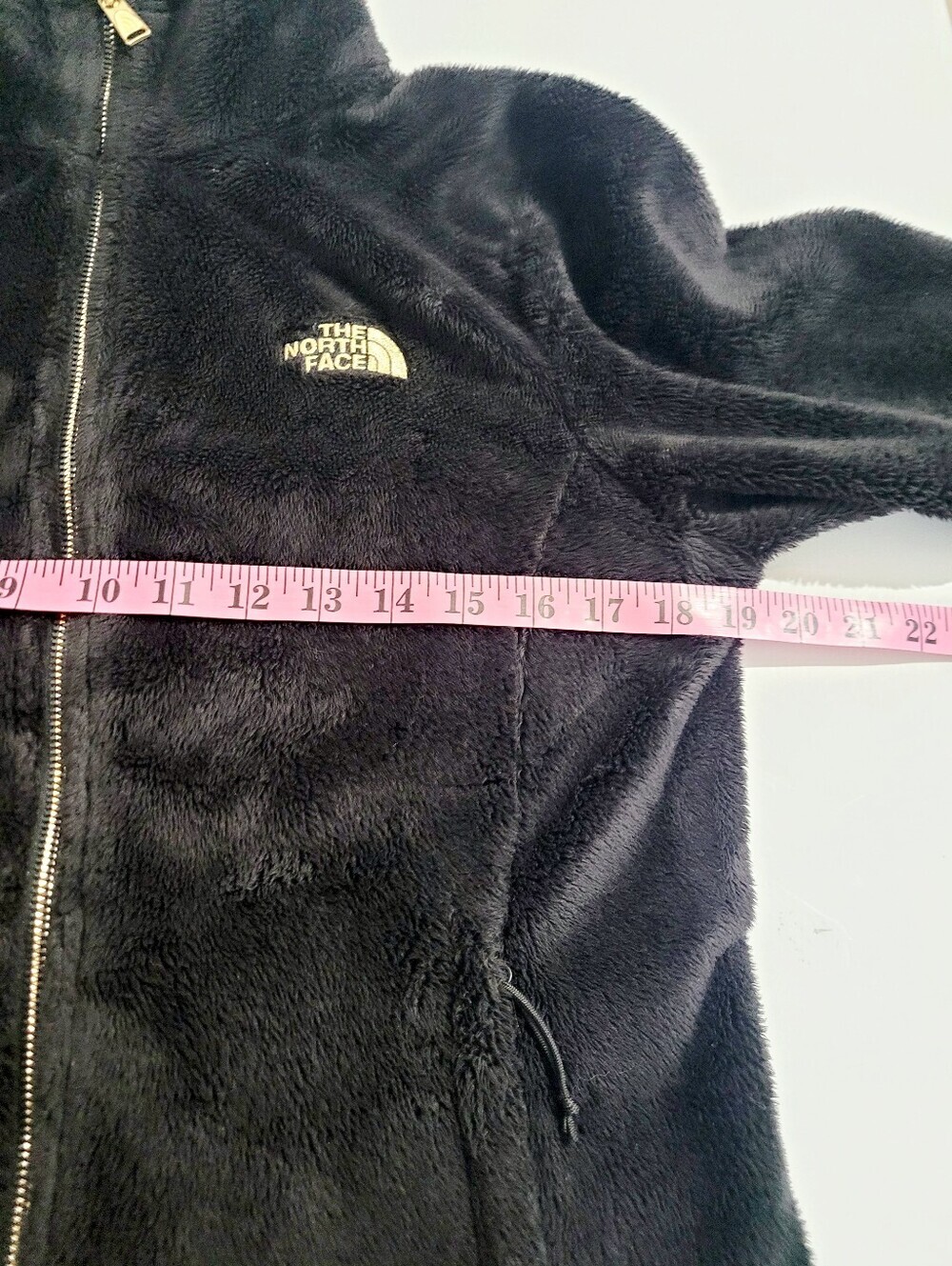 The North Face Women's Black Plush Fleece Full Zip Jacket Coat Size Small Small - Picture 11 of 13
